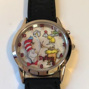 Vintage Dr. Seuss Leather Wrist Band Women’s Watch